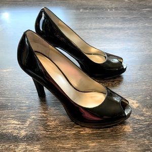 Black Patent Leather Nine West “Francisco” Pumps